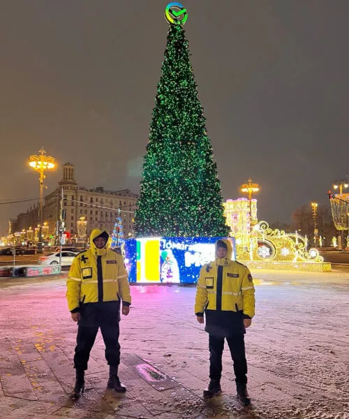 охрана елок в Москве